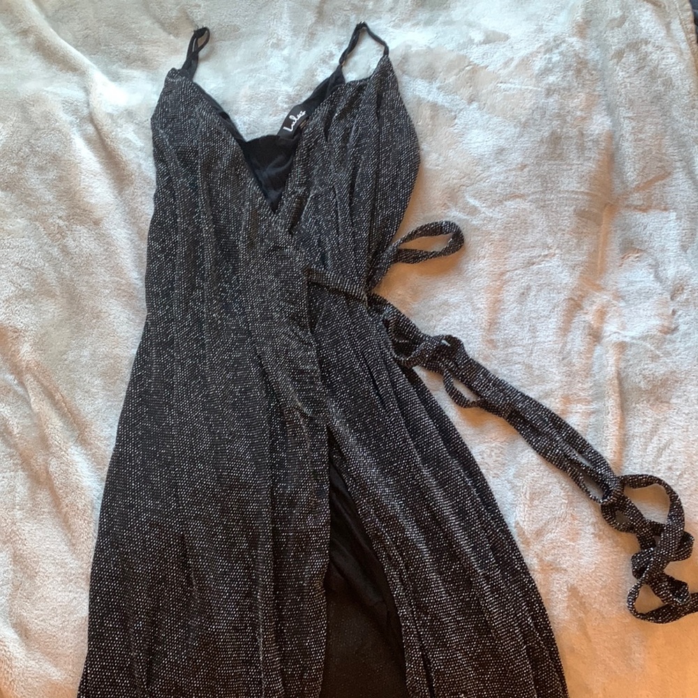 Lulu’s black and silver formal dress